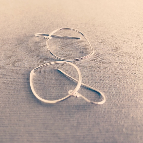 COPY - Sterling Silver petal Earrings - Picture 6 of 8